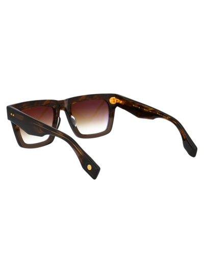 Shop Dita Mastix Sunglasses In 02 Brown Swirl To Crystal Brown W/ Dark Brown To C