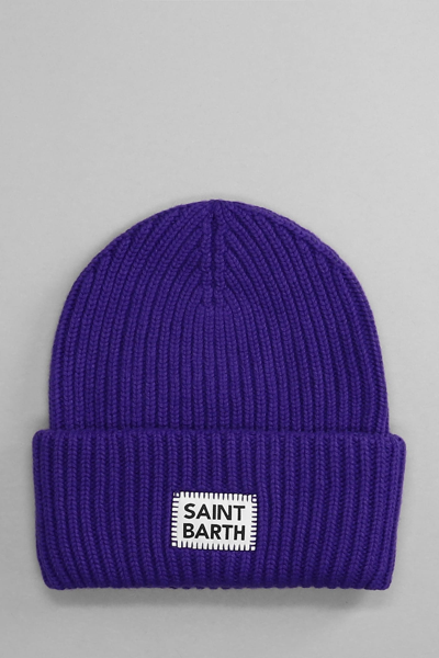 Shop Mc2 Saint Barth Hats In Viola Wool