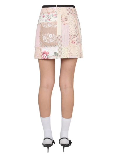 Shop Marine Serre Mini Boutis Skirt In Multicolor