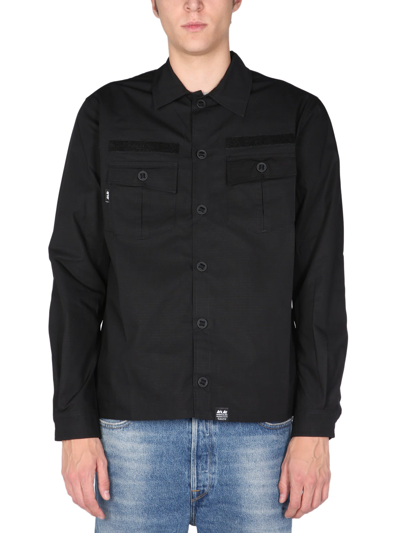 Shop Arkair Utility Shirt In Nero