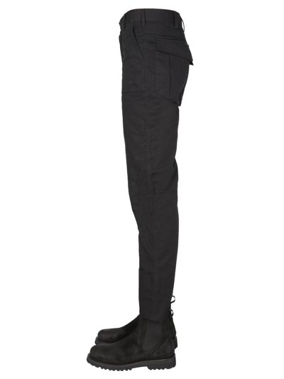Shop Arkair Pants With Logo Button In Nero