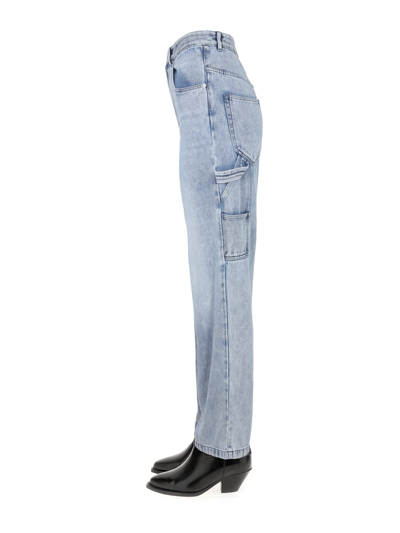 Shop Isabel Marant Paryama Jeans In Blu