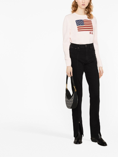 Shop Polo Ralph Lauren High-waisted Denim Jeans In Black