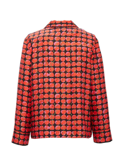 La Doublej Silk Pajama In Red