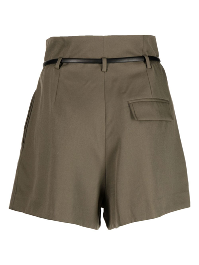 Shop 3.1 Phillip Lim / フィリップ リム Tie-waist Tailored Shorts In Green
