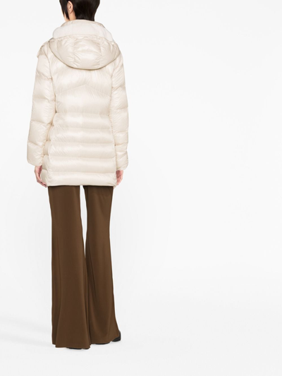 Shop Fay Hooded Down Jacket In Neutrals