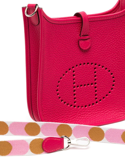 Pre-owned Hermes  Evelyne Tpm Crossbody Bag In Pink