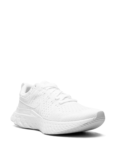 Shop Nike React Infinity Run Flyknit 2 "triple White" Sneakers