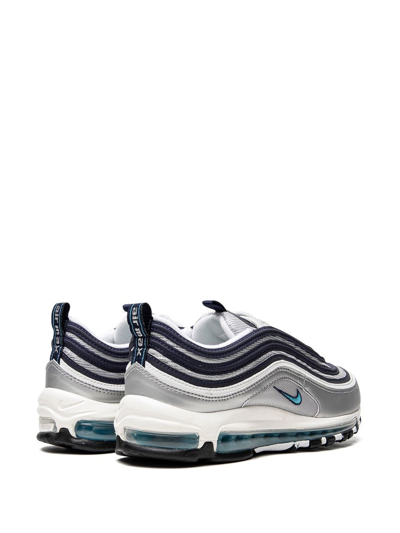 Shop Nike Air Max 97 "metallic Silver/chlorine Blue" Sneakers