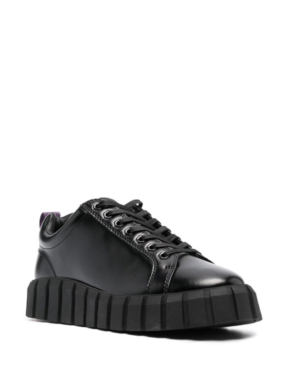 Shop Eytys Odessa Leather Trainers In Black