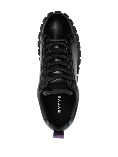 Shop Eytys Odessa Leather Trainers In Black