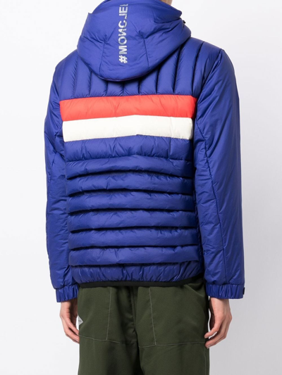 Shop Moncler Monthey Padded Down Jacket In Blue