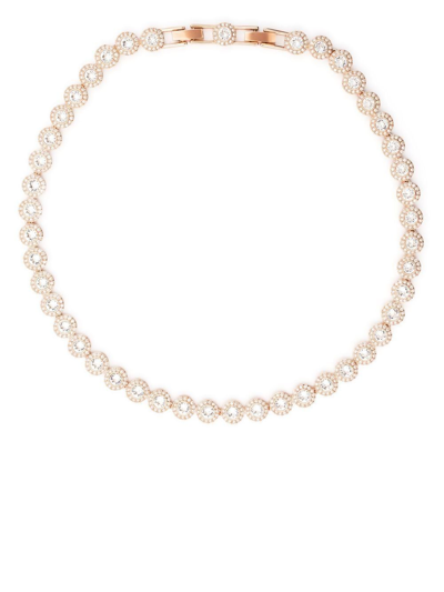 Swarovski Angelic Crystal-embellished Necklace In Pink