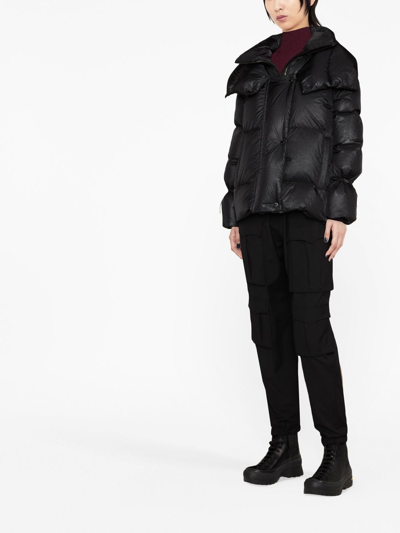 Shop Moorer Long-sleeve Puffer Coat In Black