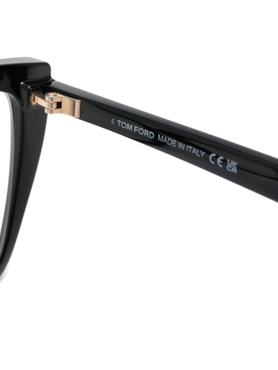 Tom Ford T-hinge Square-frame Glasses In Black