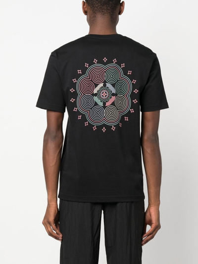 Shop Li-ning Embroidered-logo Short-sleeve T-shirt In Black