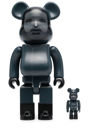 Shop Medicom Toy Squid Game Frontman Be@rbrick 100% And 400% Figure Set In Black