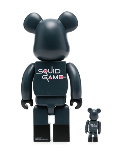 Medicom Toy Squid Game Frontman Be@rbrick 100% And 400% Figure Set In Black