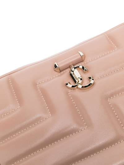 Shop Jimmy Choo Avenue Quilted Leather Camera Bag In Pink