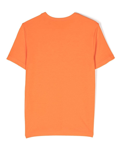 Shop N°21 Logo-print T-shirt In Orange