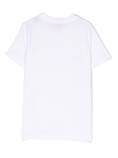 Shop Diesel Logo-print T-shirt In White