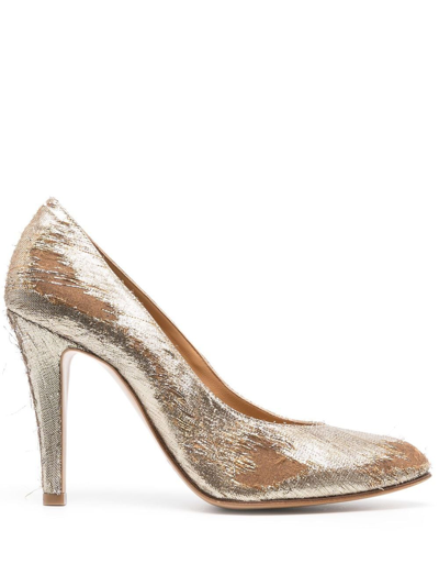 Maison Margiela Women's Pump Court In Gold