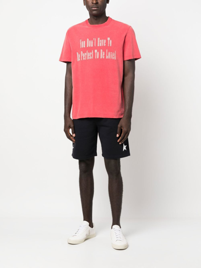 Golden Goose Diego Star Short Sweatpants In Blue