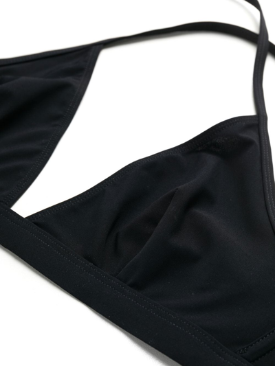 Shop Isabel Marant Solange Crossover-strap Bikini Top In Black