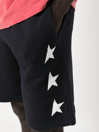 Golden Goose Diego Star Short Sweatpants In Blue