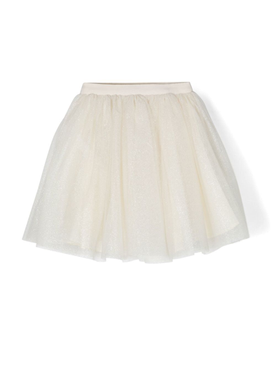 Shop Bonpoint Pois Tulle Skirt In White