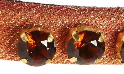 Shop Lele Sadoughi Gigi Crystal Headband In Copper Ombre