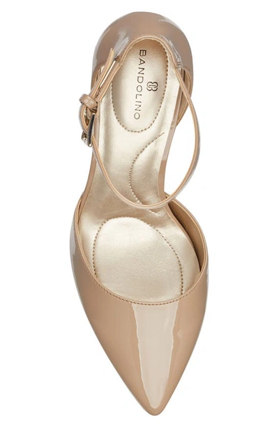 Bandolino Ginata Ankle Strap Pump In Cafe Latte