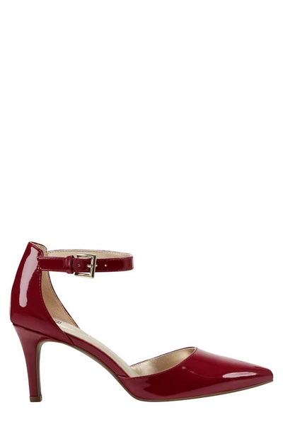Shop Bandolino Ginata Ankle Strap Pump In Rossy Red