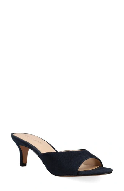 Shop Pelle Moda Balin Kitten Heel Slide Sandal In Midnight