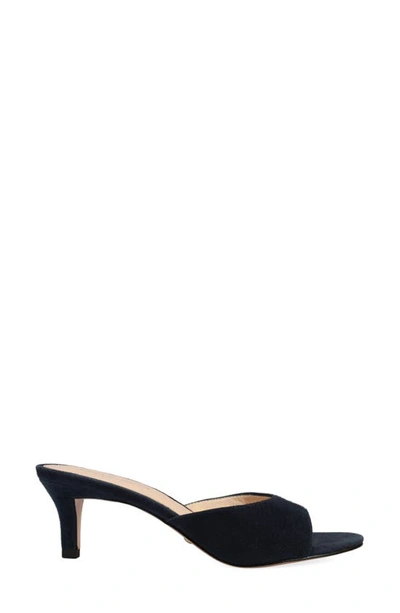 Shop Pelle Moda Balin Kitten Heel Slide Sandal In Midnight