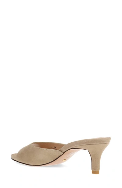 Shop Pelle Moda Balin Kitten Heel Slide Sandal In Mushroom