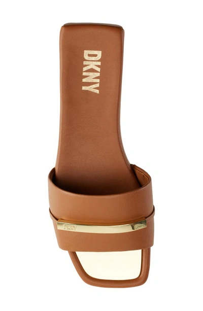 Shop Dkny Alaina Slide Sandal In Dk Cognac