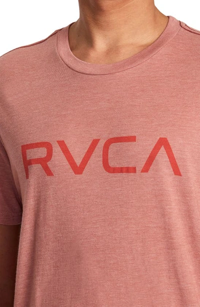 Shop Rvca Big  Logo T-shirt In Chai