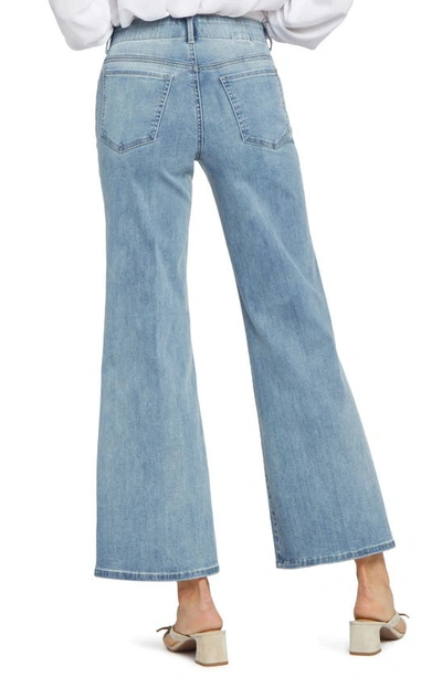 Nydj Waist-match High Rise Major Wide Leg Jeans In Crystallin In Crystalline