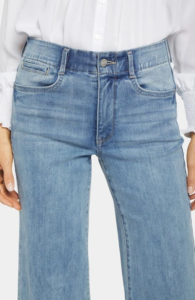 Nydj Waist-match High Rise Major Wide Leg Jeans In Crystallin In Crystalline