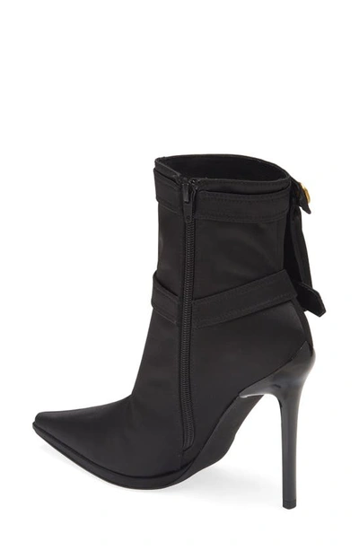 Jeffrey Campbell Stashed Boots In Black Satin