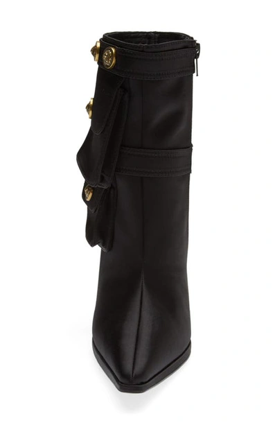 Jeffrey Campbell Stashed Boots In Black Satin