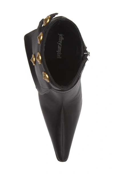 Jeffrey Campbell Stashed Boots In Black Satin