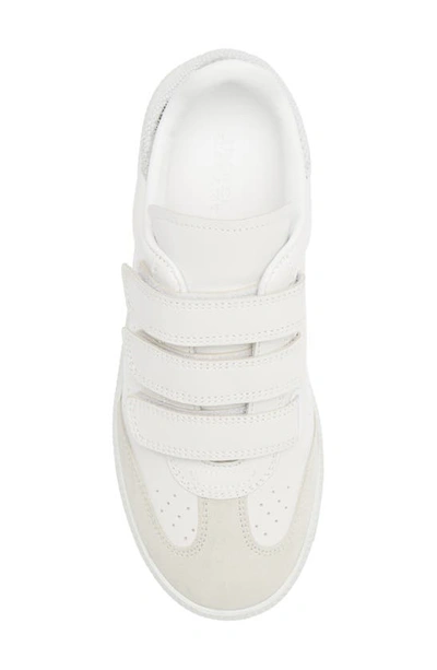 Isabel Marant Beth Suede-trimmed Leather Sneakers In Silver