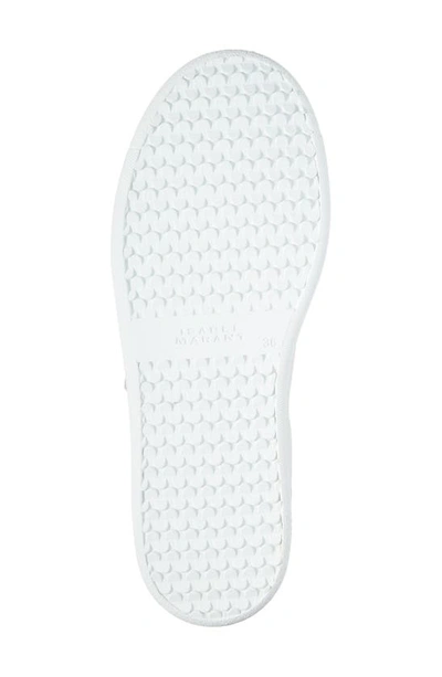 Isabel Marant Beth Suede-trimmed Leather Sneakers In Silver