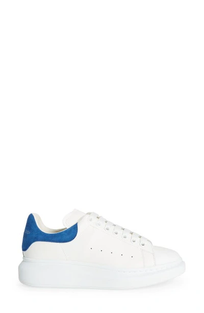 Shop Alexander Mcqueen Oversized Sneaker In 9086 - White/paris Blue