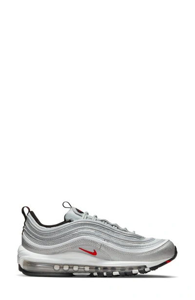 Shop Nike Air Max 97 Sneaker In Metallic Silver/ Red/ White