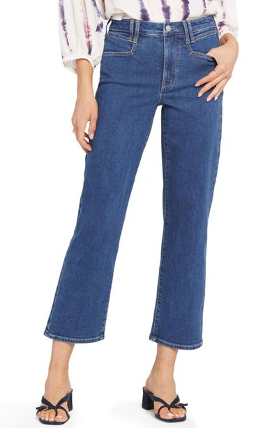 Shop Nydj High Waist Ankle Relaxed Straight Leg Jeans In Waterfall