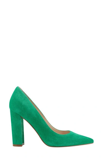 Shop Marc Fisher Ltd Abilene Pointed Toe Pump In Medium Green Suede