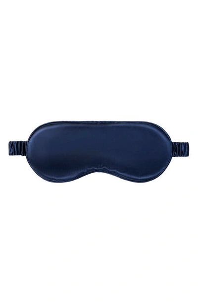 Shop Slip Pure Silk Sleep Mask In Navy